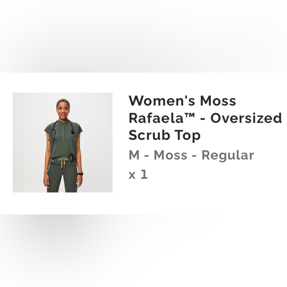 FIGS Rafaela Top (Moss Green)